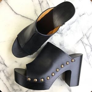 Veronique Branquinho leather platform sandals